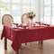 Threadmade Home Caiden Elegance Damask Tablecloth, Red - 60"W x 144"L
